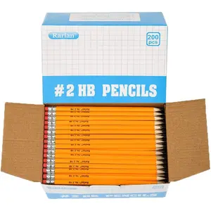 WoodCased # 2 HB Pencils, Presharpened, 200 Count Bulk