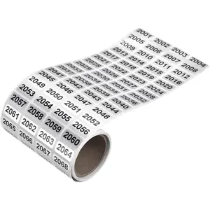 2001 to 3000 Consecutive Number Stickers Inventory Label Black Numbers for Office Warehouse Numbering Classification