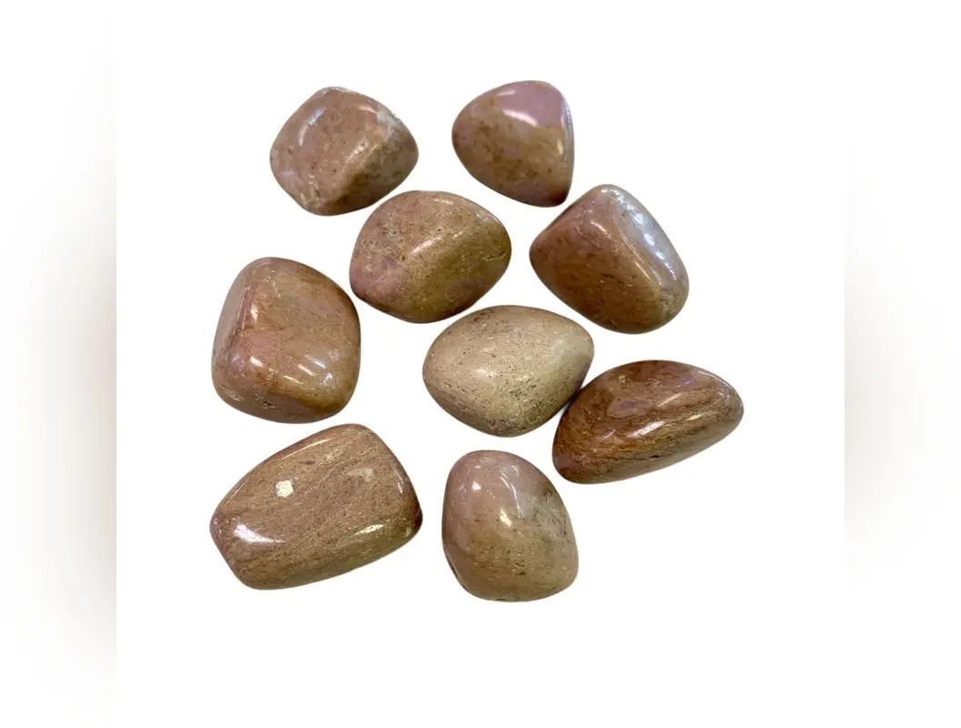 Rare Pink Orchid Phosphosiderite Tumbled Stone, Natural Crystal Stone Decoration with Tumbled Shape