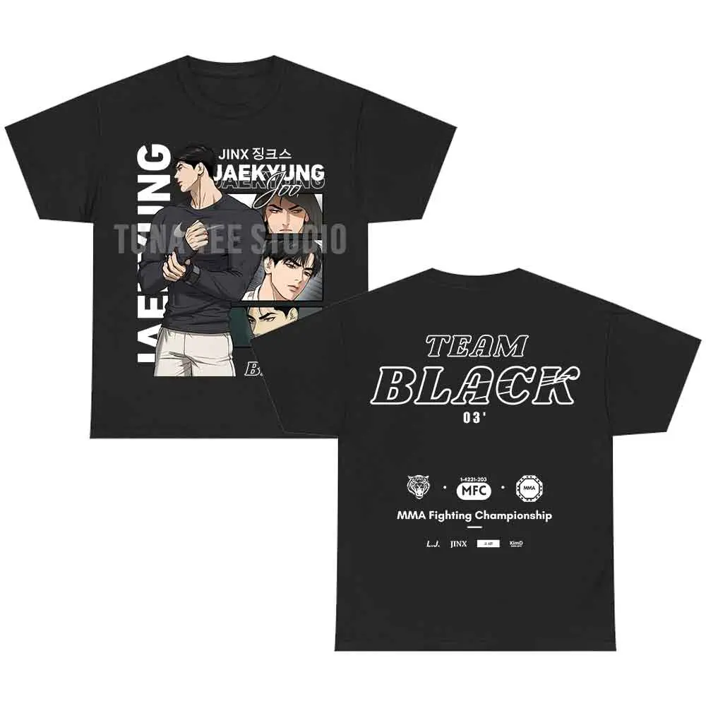 Joo Jaekyung Team Black Jinx Shirt, Jaekyung Kim Dan Manhwa Comic Novels T-shirt Sweatshirt Hoodie Gift For Fan Fabric Top