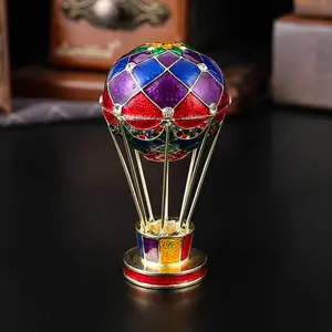 Dreamy Balloon Jewelry Box Display Stand, Metal Frame with Storage Slots, Perfect Gift for Girls' Bedroom Decor & Small Accessories Organizer