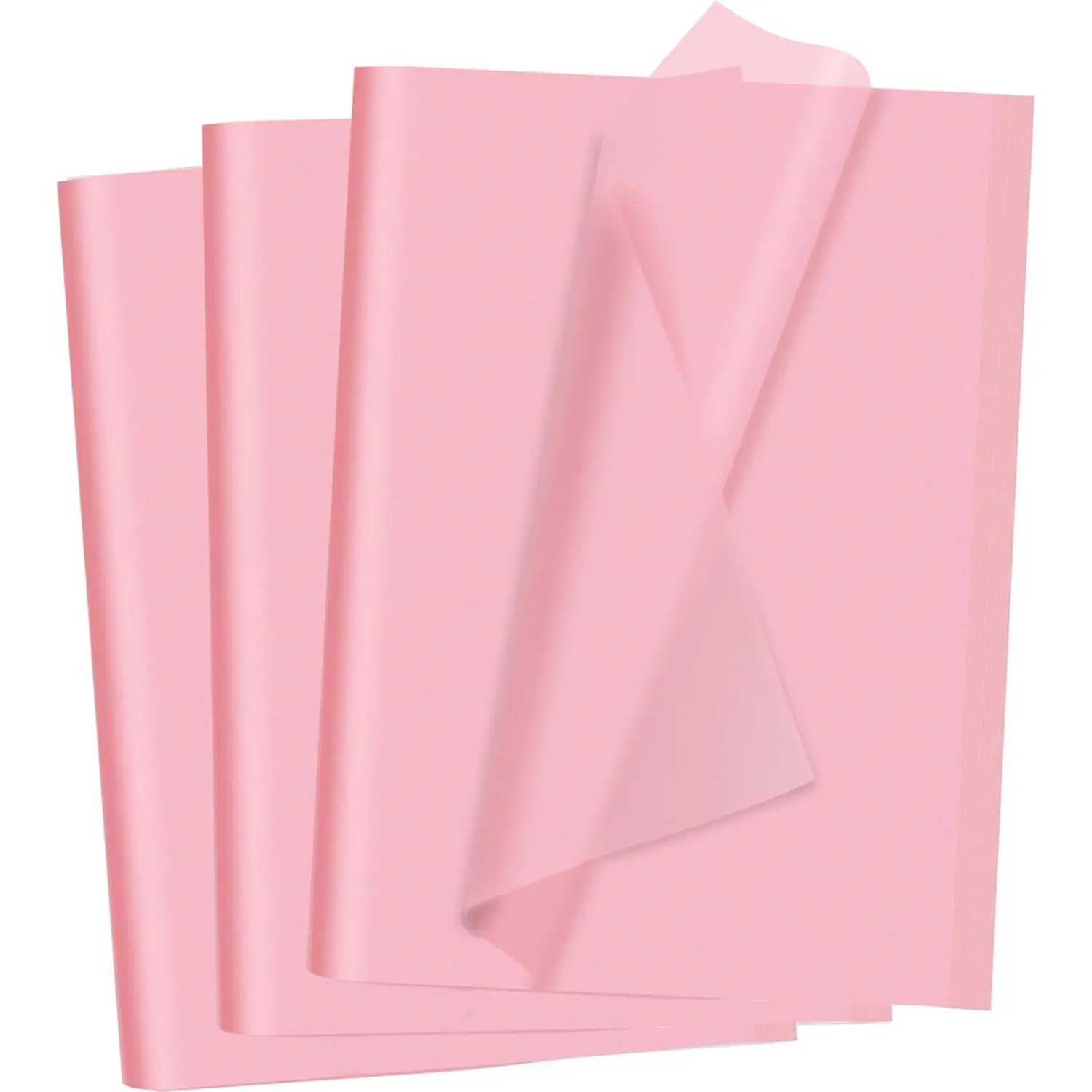 Pink Tissue Paper Bulk (40 Sheets, 14x20 in) - Office Stationery Gift Wrapping for Decorative Needs, Festive Atmosphere, Valentine's Day Weddings, Sunflower DIY Art Crafts