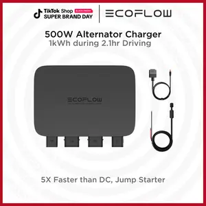 ECOFLOW 500W Alternator Charger, 3-in-1 Fast DC-DC Charger for Portable Power Stations