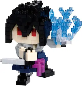 Nanoblock - Naruto Shippuden - Character Collection - Sasuke Uchiha (Chidori) Building Kit  [COLLECTIBLES] Brick, Collectible