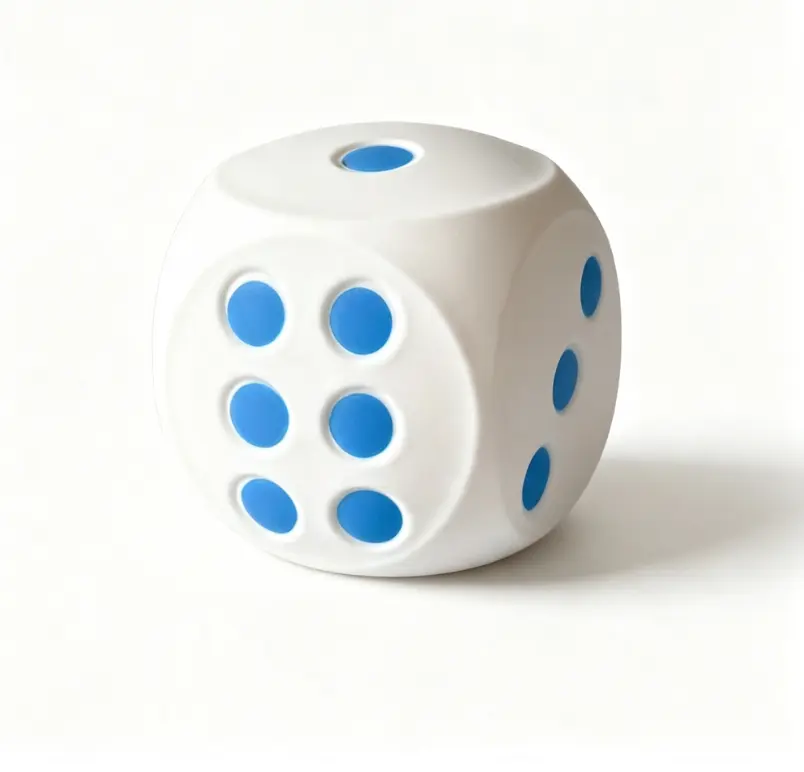 Giant Dice Squishy 13cm - Sensory Squishies 3D Slow Rising Squeeze Fidget Sensory Toys Stress Relief ASMR