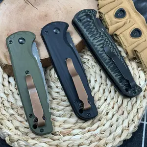 4300BK Folding Knife - D2 Battlewash Blade G10 Handle,Outdoor Use& Hiking,Survival Tools, the best gift high-end quality and NeckKnife Gift Set