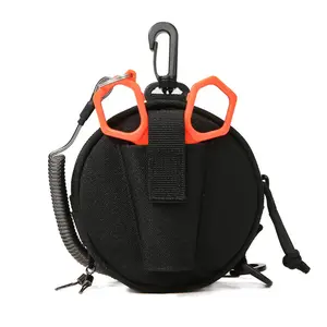 Fly Fishing Lure Leader Line Storage Bag, Carbon Fiber Line Spool Holder, Multi-Functional Portable Scissors Case, Tool Bag, Hanging Bag, Bow Bag