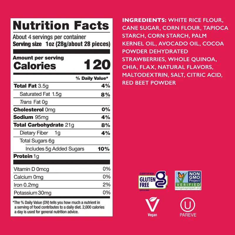 6 Pack - Drizzilicious Strawberry Chocolaty Bites Mini Rice Cakes - New Flavor, 4 oz 6 Pack - Drizzilicious Strawberry Chocolaty Bites Mini Rice Cakes - New Flavor, 4 oz