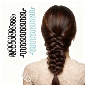Fishbone Braid Hair Tool, Easy DIY Braiding Accessory, Simple Lazy Hairstyle Maker, Suitable for Office Casual and Party Use