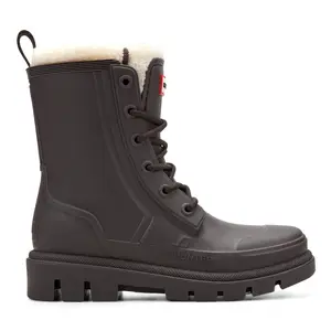 HUNTER BOOTS HW DIANA INSULATED WATERPROOF LACE-UP RAIN BOOTIES