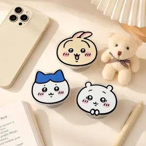 Chiikawa Phone Grip, Kawaii Usagi Hachiware Acrylic Phone Holder, Cute Anime Kindle Stand, MagSafe Grip Accessory Gift