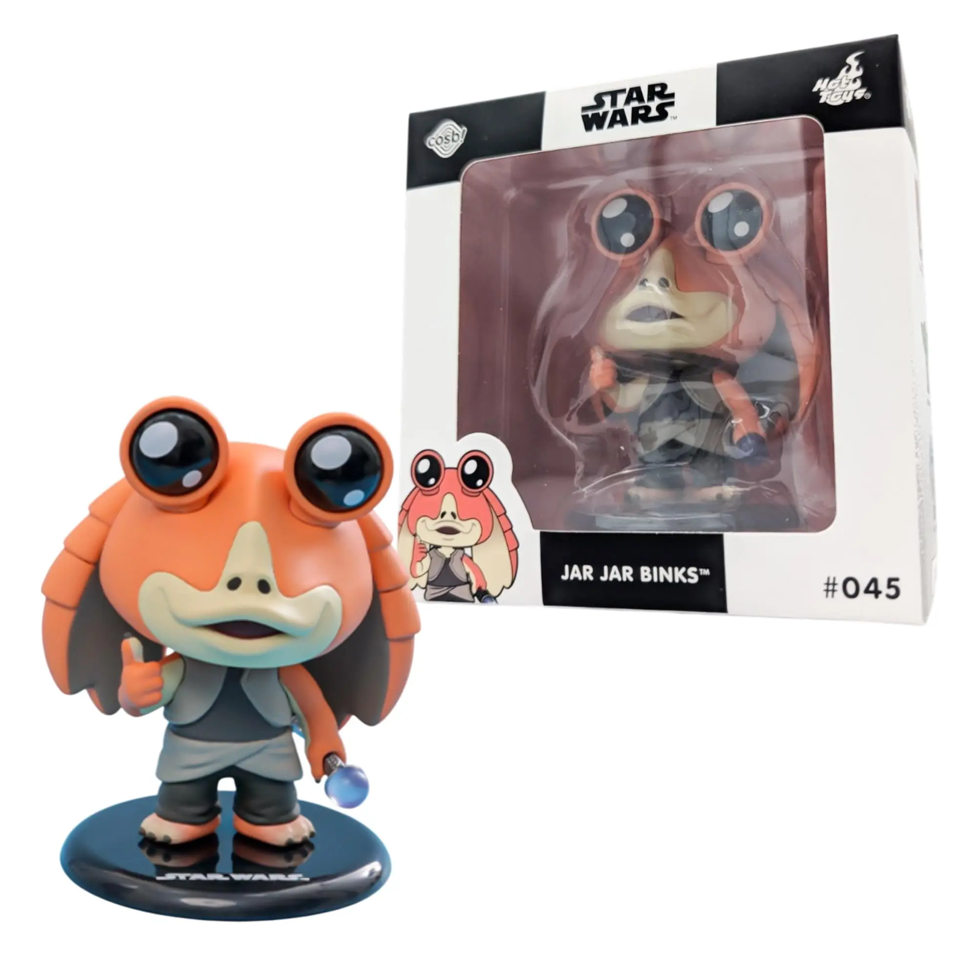 Star Wars Stylized Cosbi Bobble Head Figure - Jar Jar Binks #45, Prequels Interstellar Character Figurines, Statues & Bobbleheads Collectible