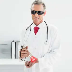 Red Light Therapy Torch for Muscle Aches and Pains - LED Infrared & Red Light Therapy Wand, Rechargeable with 3 Powerful LEDs, Pain Reliever White Comfort Treatment Healthcare Alternative Therapeutic Healthy