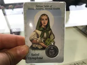 Religious Medals with Healing Saints Prayer Cards