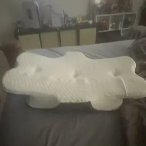 Double-Sided Contoured Neck Pillow, Unscented Supportive Memory Foam with Cooling Cover, Zoned Design & Extra-Large Armrest for Deep Sleepers & Side/Stomach/Back Sleepers #GLOBAL PICKS