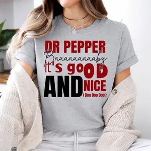 Dr Pepper "Baby It’s Good and Nice" T-Shirt - Vintage Soda Can Graphic Tee - Retro 90s Streetwear Shirt