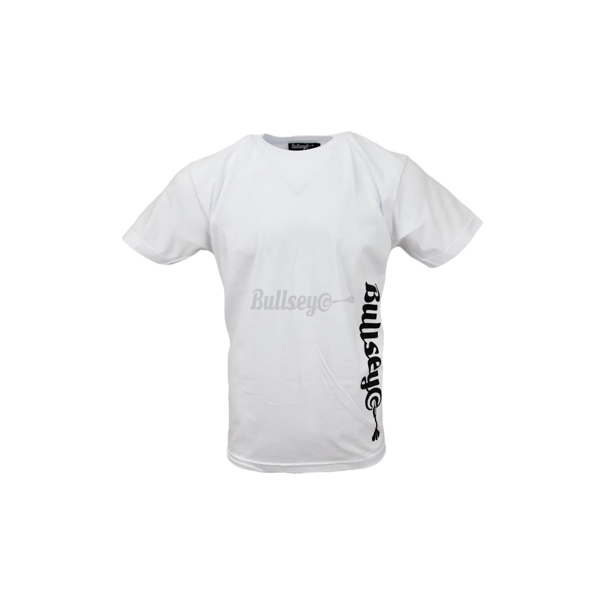 Bullseye Vertical Logo White T-Shirt