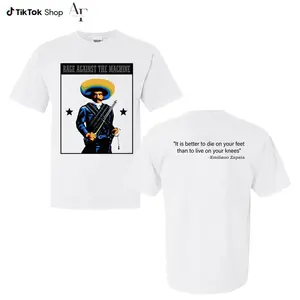 Emiliano Zapata T-Shirt, Camiseta Lider revolucionario Shirt, Spanish Quote Shirt, Full Color, Full Size, Casual Streetwear Unisex Top, Vintage Mexican Streetwear Unisex Shirt, Gift For Men and Women