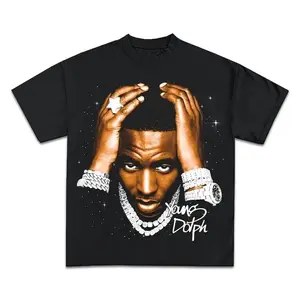 YOUNG DOLPH T-SHIRT, Rare Rap Tee Tour Concert Hip Hop Shirt, Unisex Gift for Men and Women Fabric Streetwear Cotton