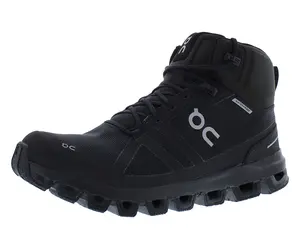 On Cloudrock Waterproof 1 Womens Shoes Size 5.5, Color: Black/Black
