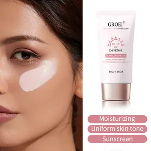 SPF 50+ Sunscreen Lotion - Lightweight Non-Greasy Formula for Face & Body, Broad Spectrum UVA/UVB Protection, Water Resistant 80 Minutes, 50ml Travel Size (Reef Safe)