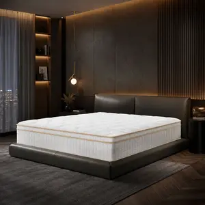 Queen Mattress, 12" Spring Hybrid Mattress, In-a-Box, Memory Foam, Pocket Spring Mattress, Pressure Relief, Medium Firm Support, CertiPUR-US and Oeko TEX Certified，mattress
