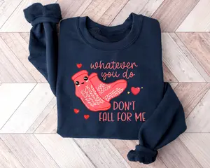 Valentine Whatever You Do Don't Fall For Me RN PCT CNA Nurse Shirt, Nurse Valentines Sweatshirt, Gift for Nurse, Nurse Valentine's Day Sweater, Nursing Student Sweatshirt