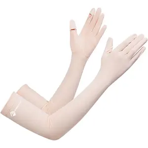 Summer-UV-Sun-Protection Gloves Long Driving-Gloves Sunblock Non Slip Full Finger Outdoor Arm Gloves for Women Cycling