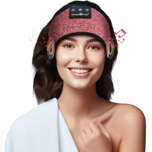 MUSICOZY Sleep Headphones Wireless, Bluetooth Headband Sports Sleeping Headphones Sleep Mask Earbuds Breathable Music Headband with Bluetooth 5.4, Perfect for Workout Running