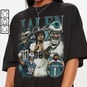Jalen Carter Football Shirt Unisex, Football 90s Vintage Gift for Fans