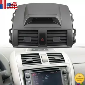 Center Dash A/C Air Vent Outlet Panel &Clock 5567002340 For Toyota Corolla 09-13