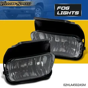 Fit For 2003-2006 Chevy Silverado Avalanche Smoked Lens Bumper Fog Lights Lamps