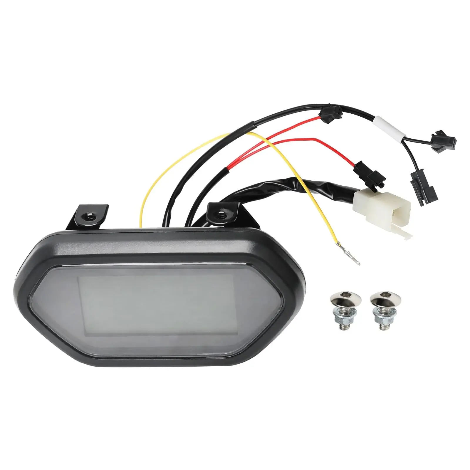 48V 60V 72V Motorcycle Gauge Speedometer LCD Display Meter Panel Screen Power Indicator for E Bike Scooter Go Kart ATV UTV Drift Trike Golf Cart Quad Buggy Dune Moped Lawn Mower Four Wheeler Tricycle