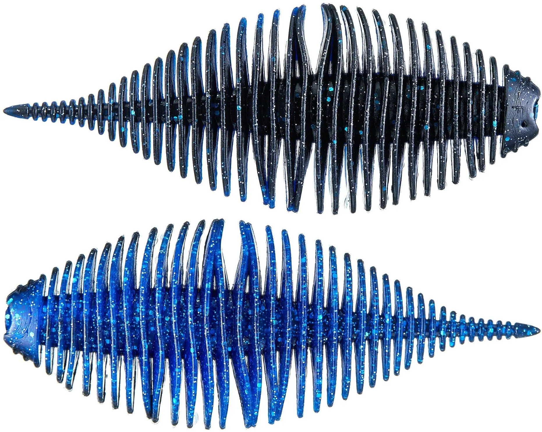 Geecrack Bellows Gill Ribbed Creature Bait - 3.8in Scented Soft Plastic Fishing Lure, Salt+Amino Draw, Texas-Rig Ready, Enhanced Water Displacement, Encourages Holding Longer, 5-Pack Angling Supplies for Bass Fishing