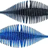 Geecrack Bellows Gill Ribbed Creature Bait - 3.8 Inch Scented Soft Plastic Artificial Fishing Lure with Salt+Amino Draw, Ideal for Texas & Carolina-Rig, 5-Pack Angling Supplies for Bass Fishing