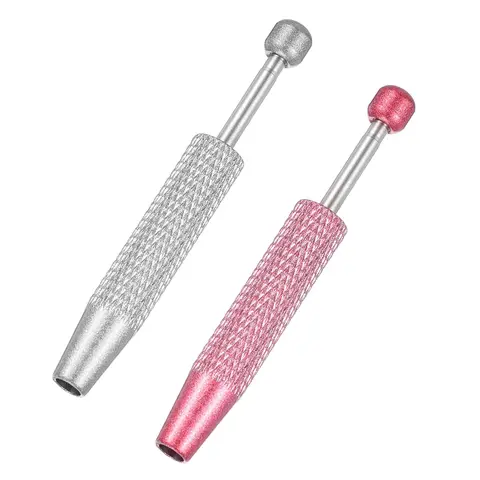 6cm Waterproof Corrosion-Resistant Stainless Steel Piercing Ball Grabber Tool Set (2 Pcs) - 4-Prong 4-Claw Mini Pen Tool for Everyday Ear Nose Lip Body Piercing, IC Chip Pickup