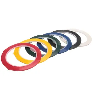6 Rolls 1/8 Whiteboard Tape Thin White Board Tape Lines Pinstripe Dry Erase Art Tape Electrical Tape, 108 Feet Per Roll