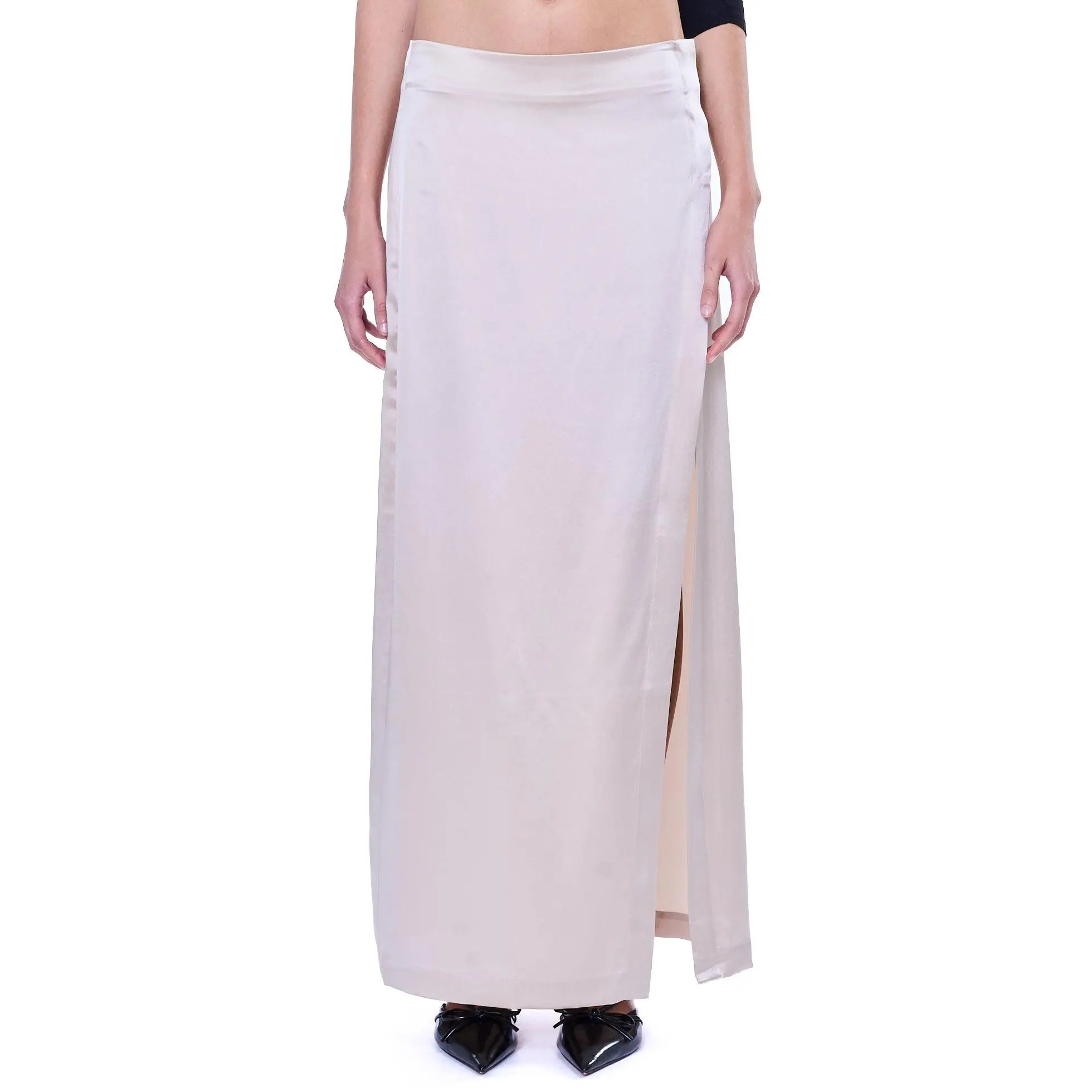 VIAVIA 100% Silk Maxi Skirt