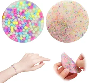 Multi-Functional Skin Picking Fidget Toys, Non-Sticky Silicone Picking Toy, Christmas Sensory Picking Pad, Fidget Pocket Pads to Pick Dig and Peel, Great for Dermatillomania, ADHD, OCD (String)