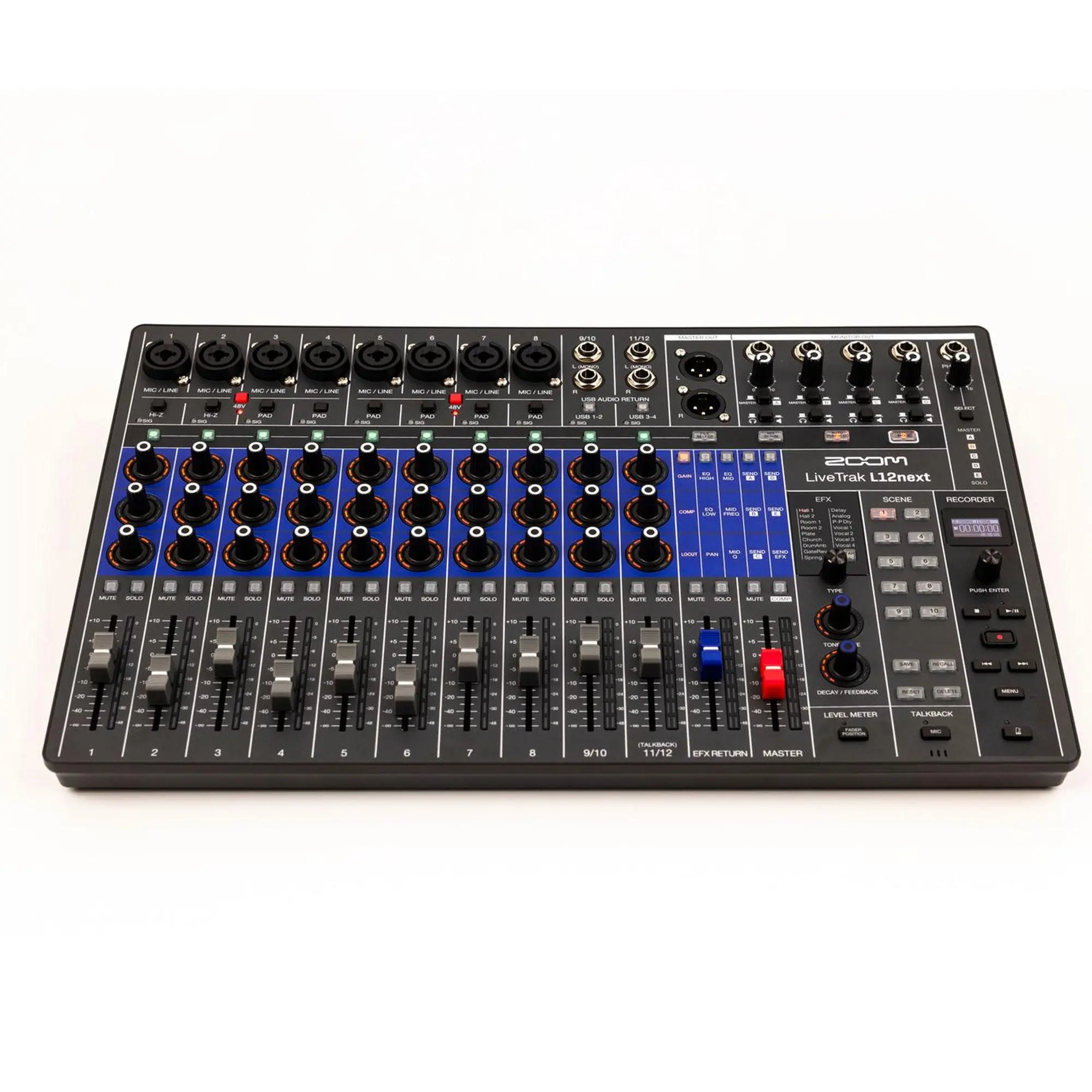 Zoom LiveTrak L12next Digital Mixer-Recorder, Audio Stereo Recording Device with Bluetooth & Button Controls