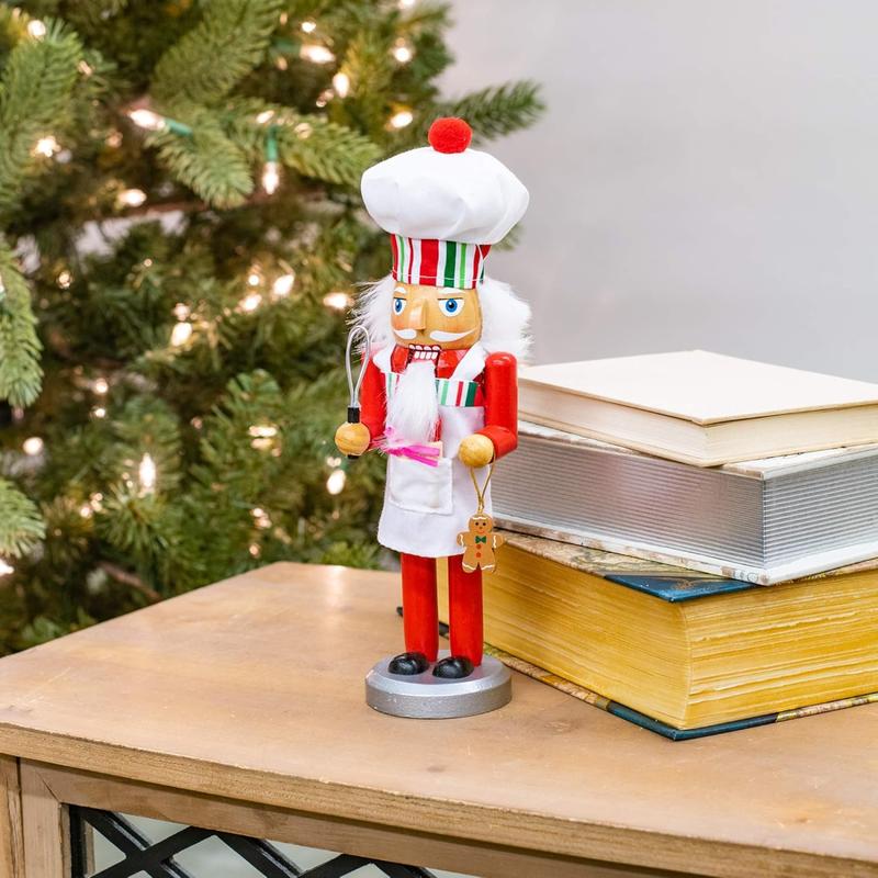 Kurt Adler 10-Inch Wooden Chef Christmas Nutcracker
