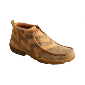 Twisted X® Men's Bomber Brown Lace Up Chukka Driving Moc MDM0089