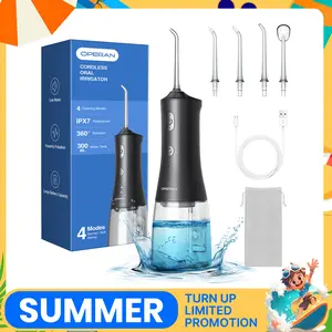 Operan Dental Water Flosser with 4 Modes Oral Cleaning and Nozzle Rechargeable Portable Cordless Oral Irrigator for Home and Travel, Electric Tooth Cleaner Kits,  Traditional Cleanser#TikTokShopBlackFriday