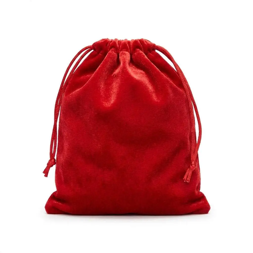 Red Velveteen Mojo Bag 2" x 2.5" — Small Spell Sachet Pouch