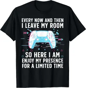 100% Cotton Funny Gamer Art For Men Women Gaming Gamer Video Game Lover T-Shirt