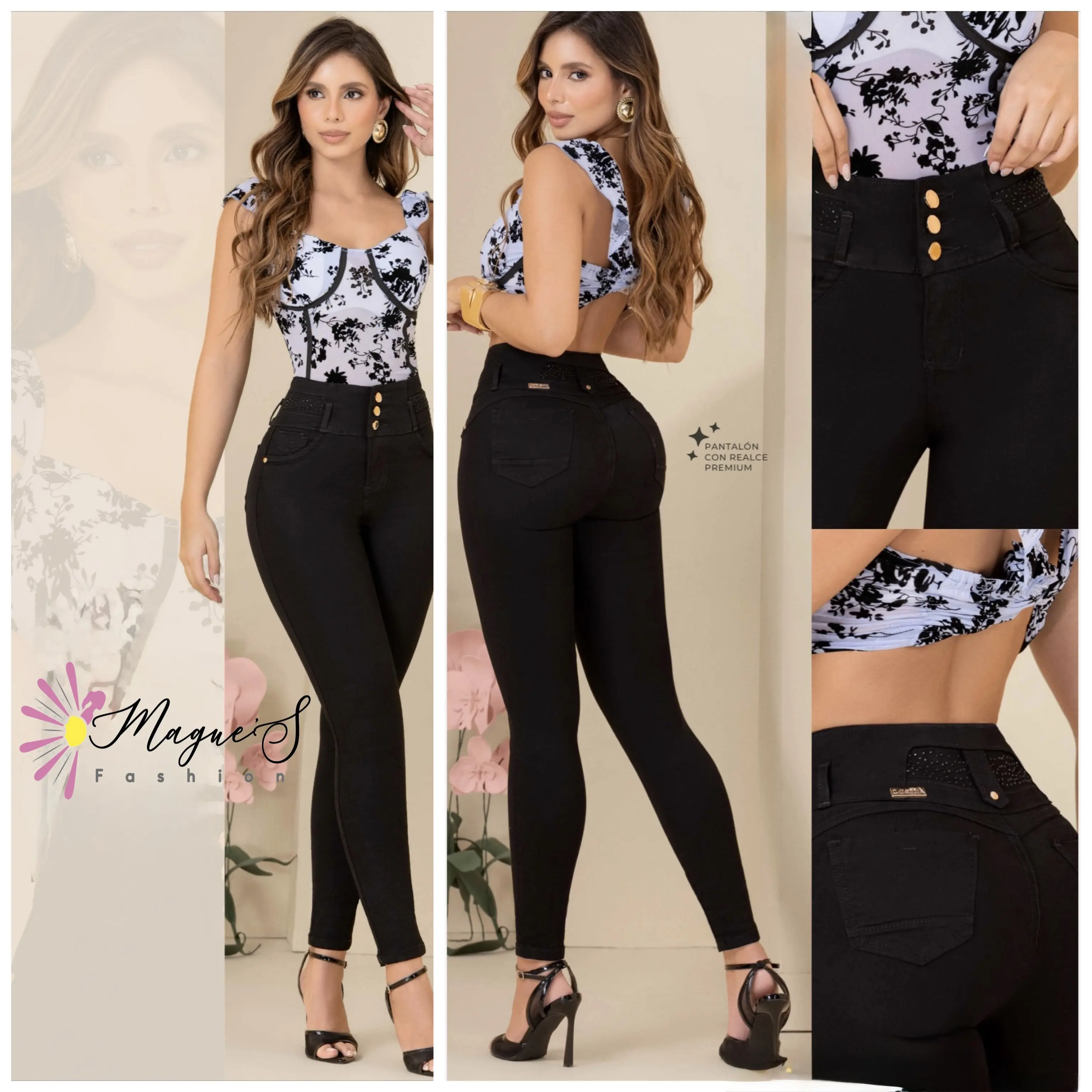 J142-1684-Push Up Colombian Jean