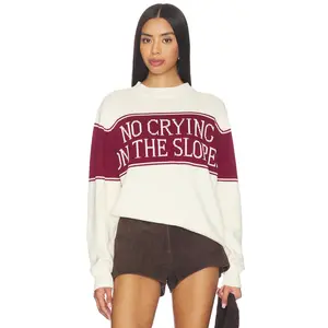 Yellow The Label No Crying On The Slopes Pullover in Multi