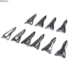 10PCS Universal Shark Fin Roof Spoilers, ABS Aerodynamic Car Spoiler Decor for Sedan SUV Truck