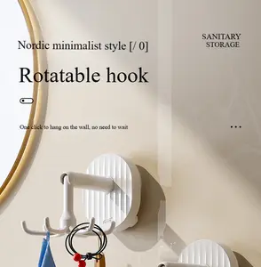 Vacuum 6-Claw Magic Hooks: 1-Second Install, Holds 10LBS! Space-Saving Genius 2 pieces/set,4pieces/set