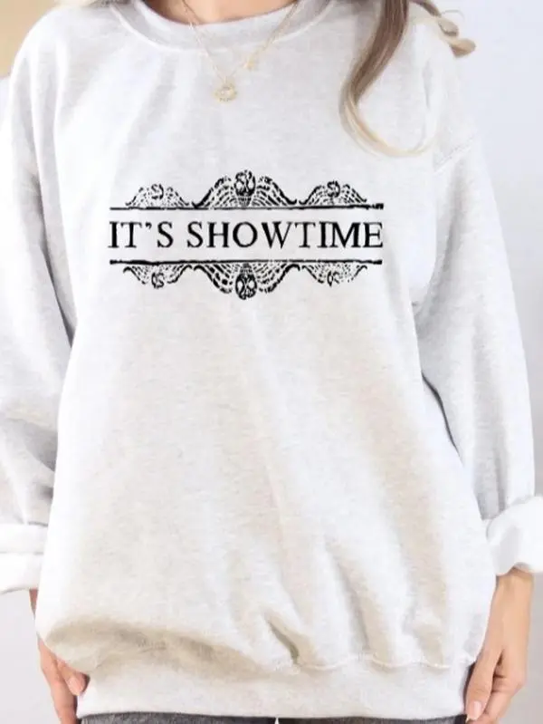 It's Showtime Beetlejuice Halloween T-shirt/Sweatshirt - Soft Stylish Unisex Top for All Seasons - Comfortable & Festive Design